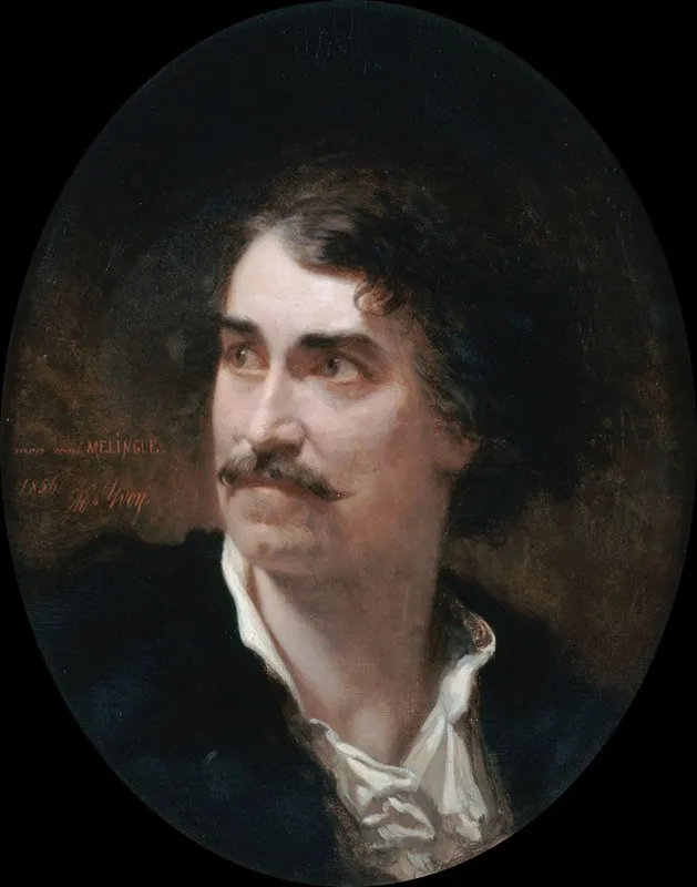 Portrait Detienne Melingue 1808 1875 Acteur Et Sculpteur