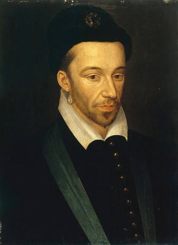Portrait Dhenri Iii 1551 1589 Roi De France Wall Art by François Quesnel - High-Resolution Digital Print
