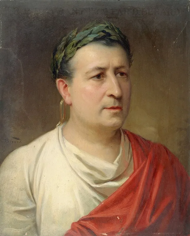 Portrait Dhenri Maubant 1821 1902 Societaire De La Comedie Fancaise Dans Le Role Dauguste Dans Cinna Wall Art by Daniel Bérard - High-Resolution Digital Print