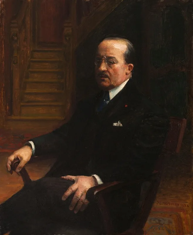 Portrait Dhomme 2 Wall Art by Jean Joseph Weerts - High-Resolution Digital Print