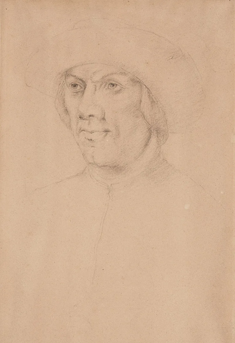 Portrait Dhomme Dapres Holbein Wall Art by Georges Seurat - High-Resolution Digital Print