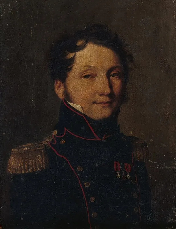 Portrait Dit Du Capitaine Jules Raulin Wall Art by Louis-Léopold Boilly - High-Resolution Digital Print