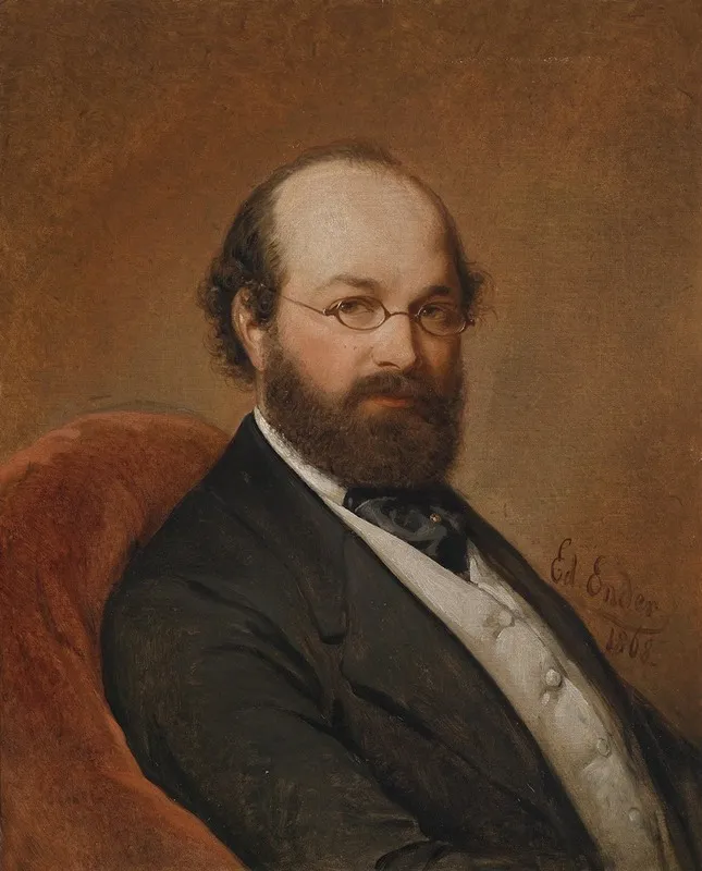 Portrait Dr Alois Mayer Wall Art by Eduard Ender - High-Resolution Digital Print