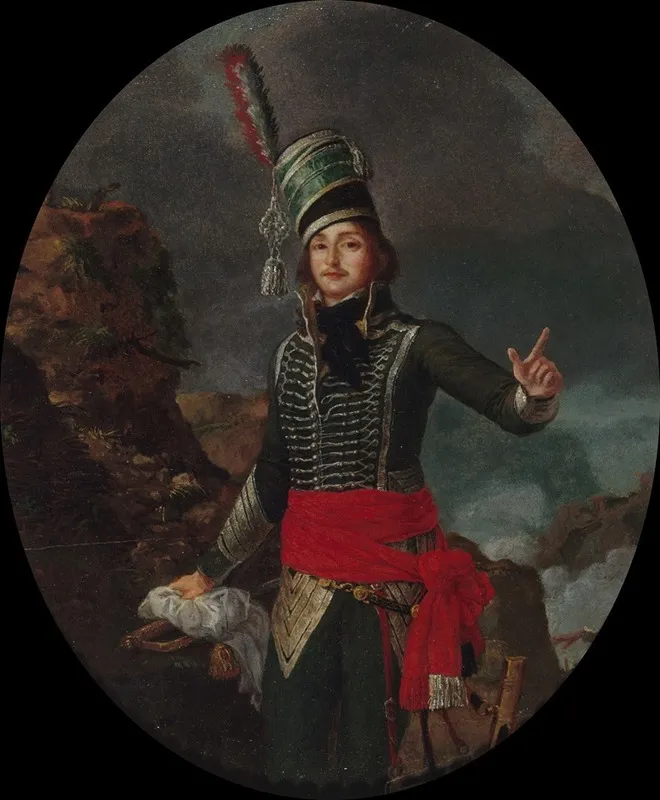 Portrait Du General Francois Marceau Des Graviers 1769 1796 2 Wall Art by Antoine-François Sergent - High-Resolution Digital Print