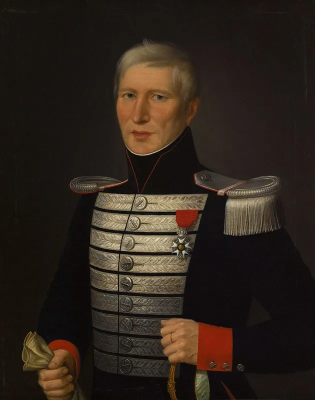 Portrait Du Lieutenant Rene Henri Drouet Wall Art by Jean Antoine Théodore Giroust - High-Resolution Digital Print