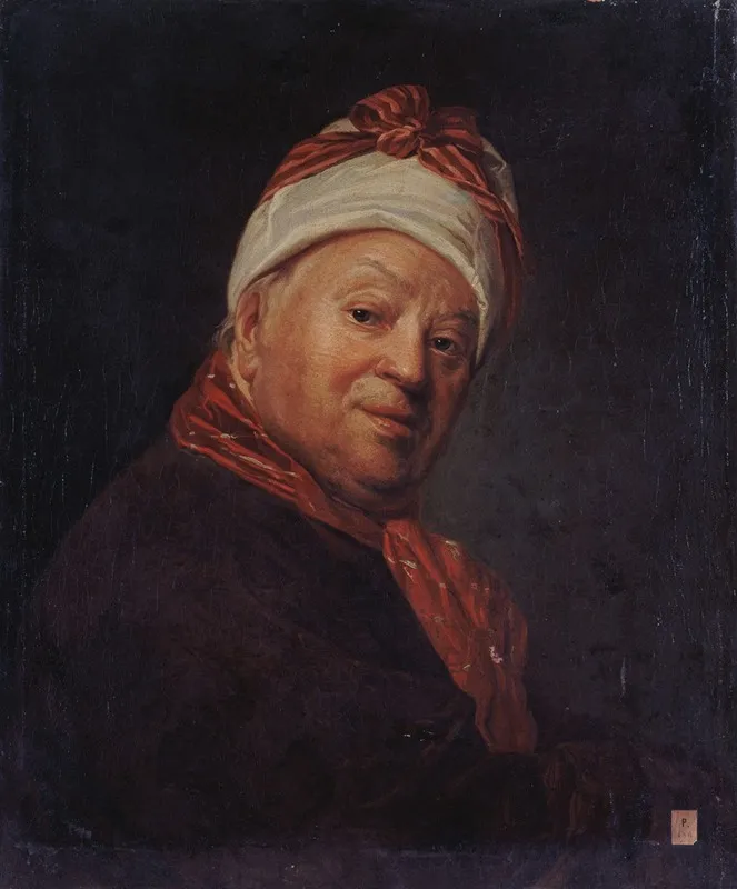 Portrait Du Peintre Etienne Jeaurat 1699 1789 3 Wall Art by Étienne Aubry - High-Resolution Digital Print