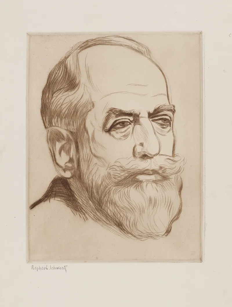 Portrait Du Peintre Raffaelli Wall Art by Raphael Schwartz - High-Resolution Digital Print