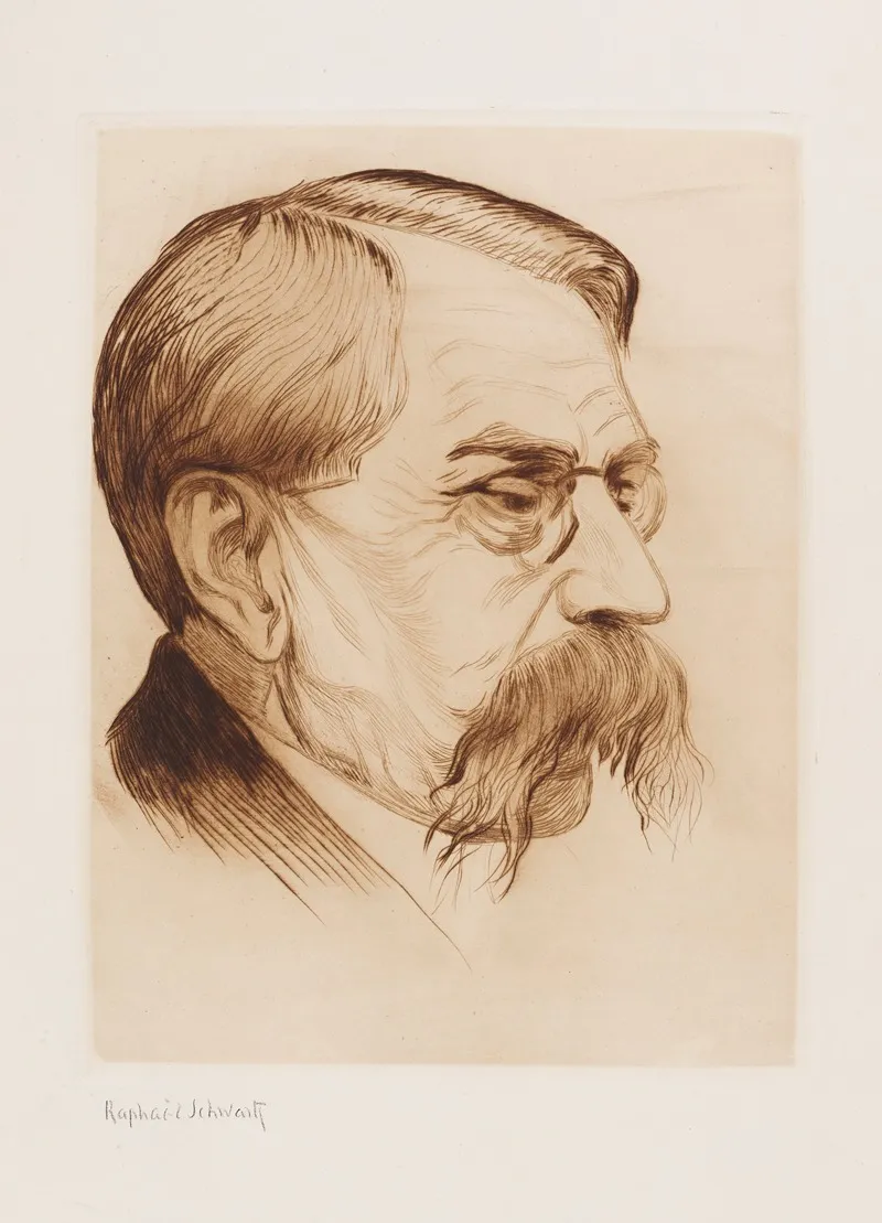 Portrait Du Poete Emile Verhaeren Wall Art by Raphael Schwartz - High-Resolution Digital Print