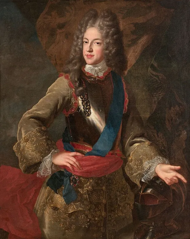 Portrait Du Prince Jacques Francois Edward Stuart Wall Art by Alexis Simon Belle - High-Resolution Digital Print