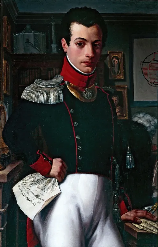 Portrait Dun Architecte En Costume Dofficier De La Garde Nationale Wall Art by Constant Misbach - High-Resolution Digital Print