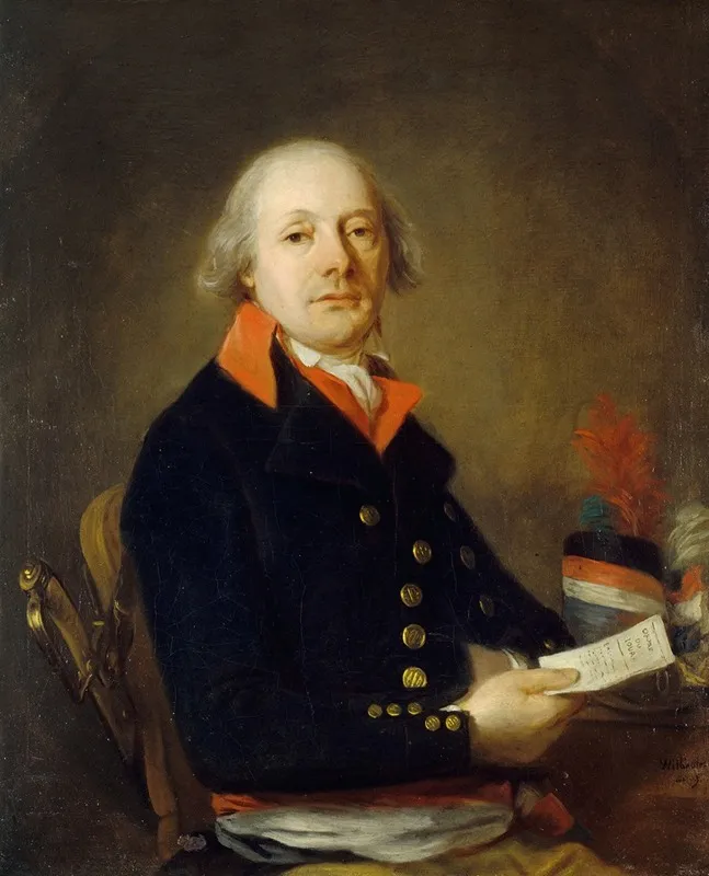 Portrait Dun Commissaire Des Guerres De Lan Ix Presume Pascalis Wall Art by Jacques Wilbaut - High-Resolution Digital Print