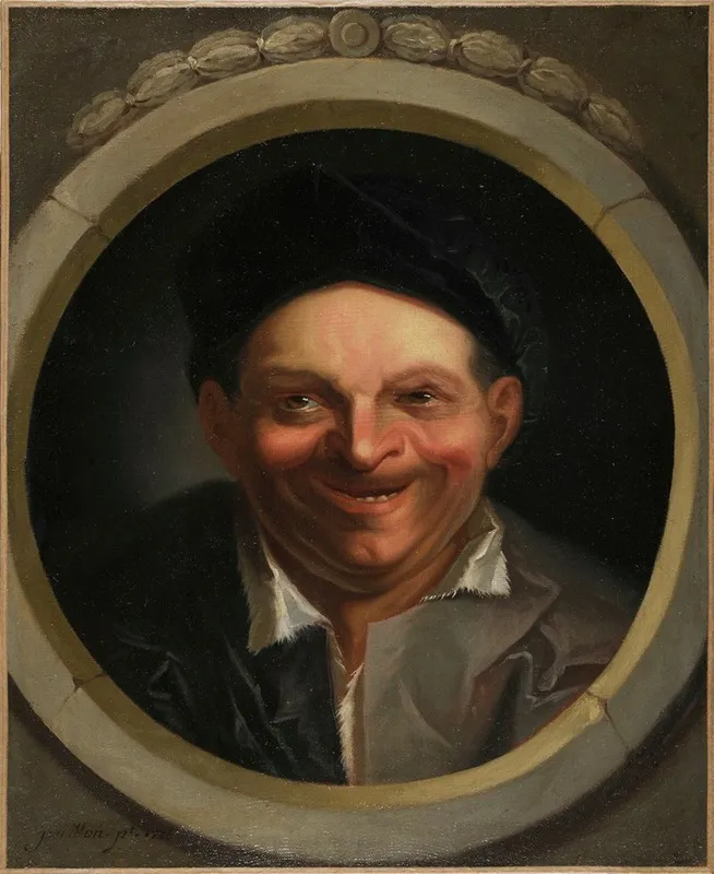 Portrait Dun Rieur Wall Art by François-Simon Perillon - High-Resolution Digital Print