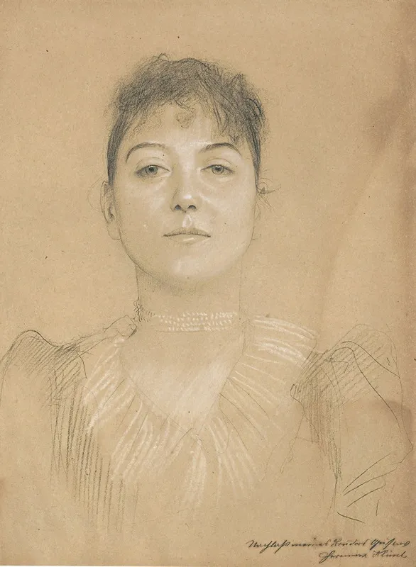 Portrait Einer Frau Wall Art by Gustav Klimt - High-Resolution Digital Print