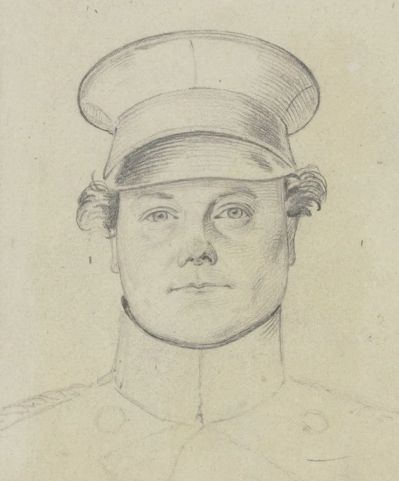 Portrait En Face Wall Art by Carl Hoff - High-Resolution Digital Print