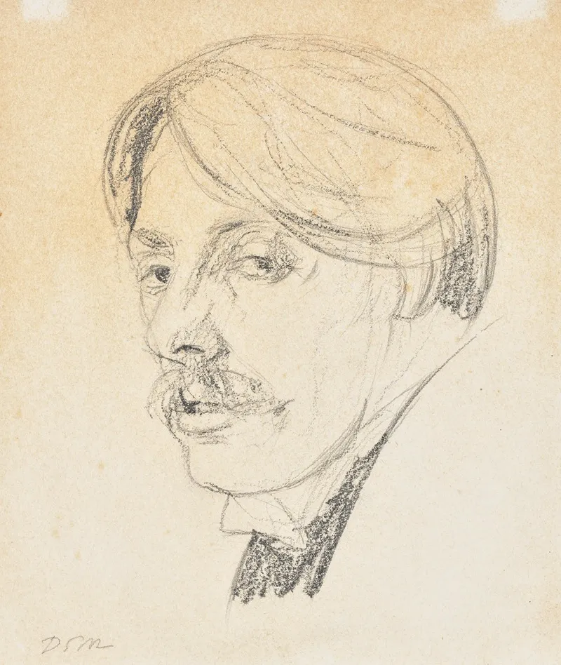 Portrait Head Of Charles Conder Wall Art by Dugald Maccoll - High-Resolution Digital Print