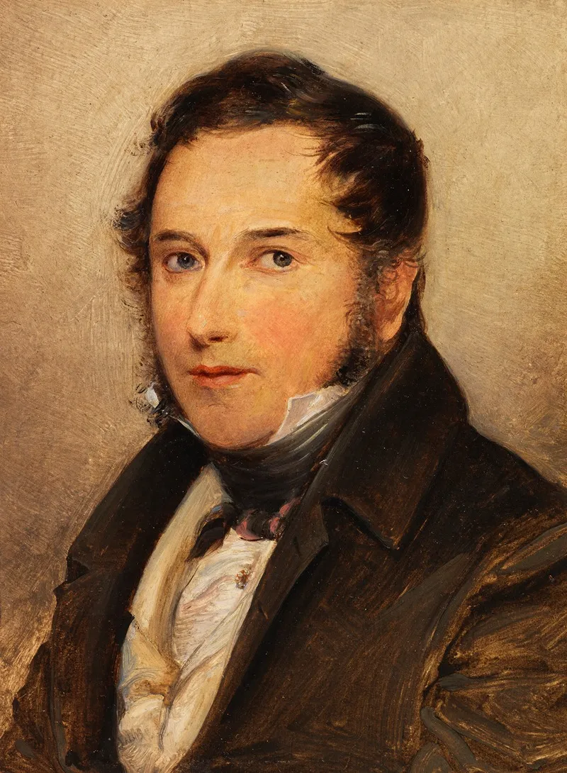 Portrait Herr Muller Wall Art by August Grahl - High-Resolution Digital Print