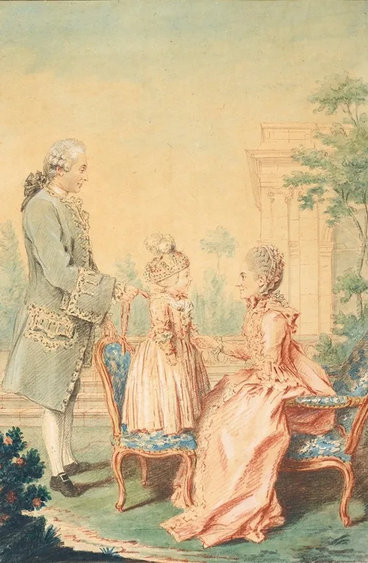 Portrait M Et Mme Craymoyel Avec Leur Petit Garcon
