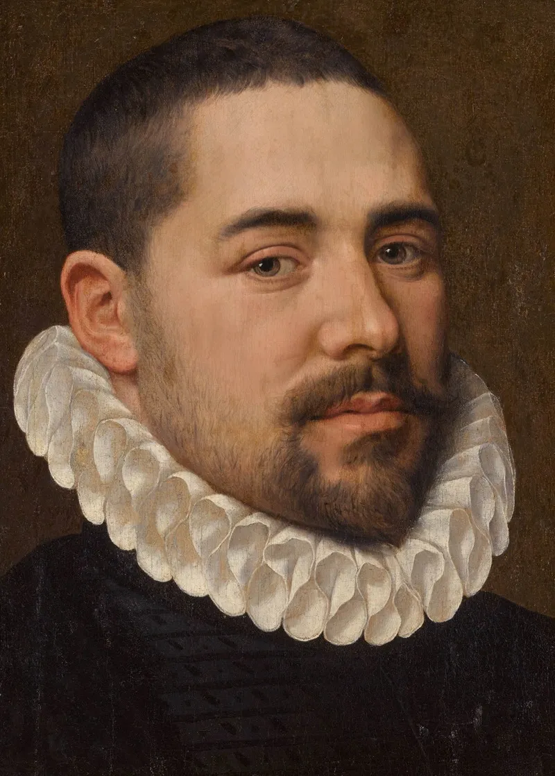 Portrait Of A Bearded Man 14 Wall Art by Adriaen Thomasz. Key - High-Resolution Digital Print