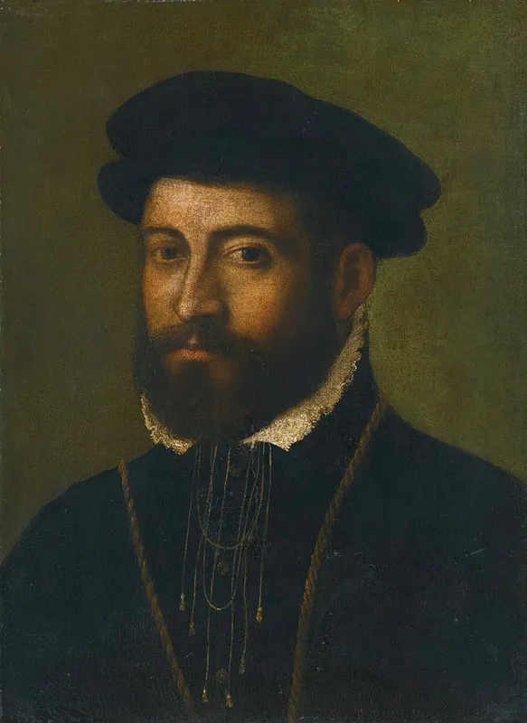 Portrait Of A Bearded Man 7 Wall Art by Circle of Nicolò dell' Abate - High-Resolution Digital Print