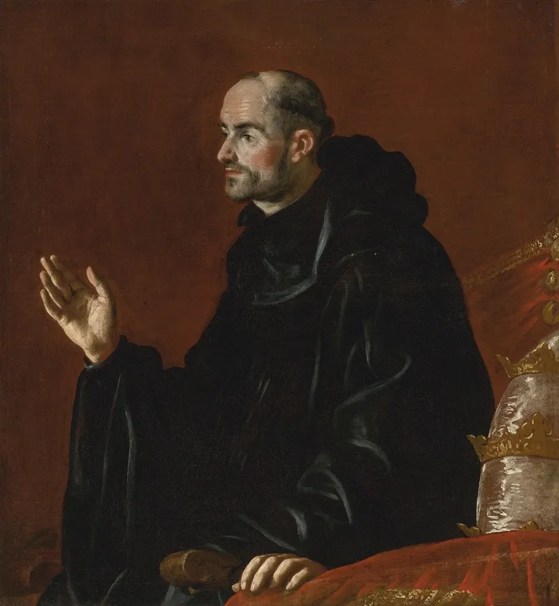 Portrait Of A Benedictine Monk Wall Art by Fray Juan Andrés Rizi de Guevara - High-Resolution Digital Print