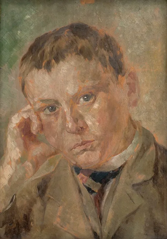 Portrait Of A Boy 19 Wall Art by Milan Thomka Mitrovský - High-Resolution Digital Print