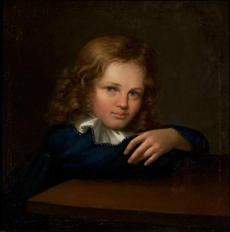 Portrait Of A Boy 66 Wall Art by Klementyna Glińska - High-Resolution Digital Print