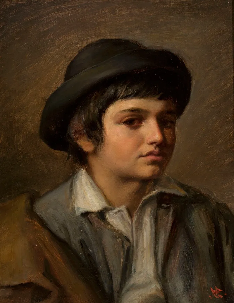 Portrait Of A Boy In A Hat 2