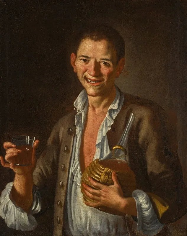 Portrait Of A Boy Laughing Wall Art by Giuseppe Bonito - High-Resolution Digital Print