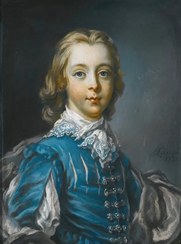 Portrait Of A Boy Possibly Peter Benet Legh B 1742 Wall Art by Francis Cotes - High-Resolution Digital Print