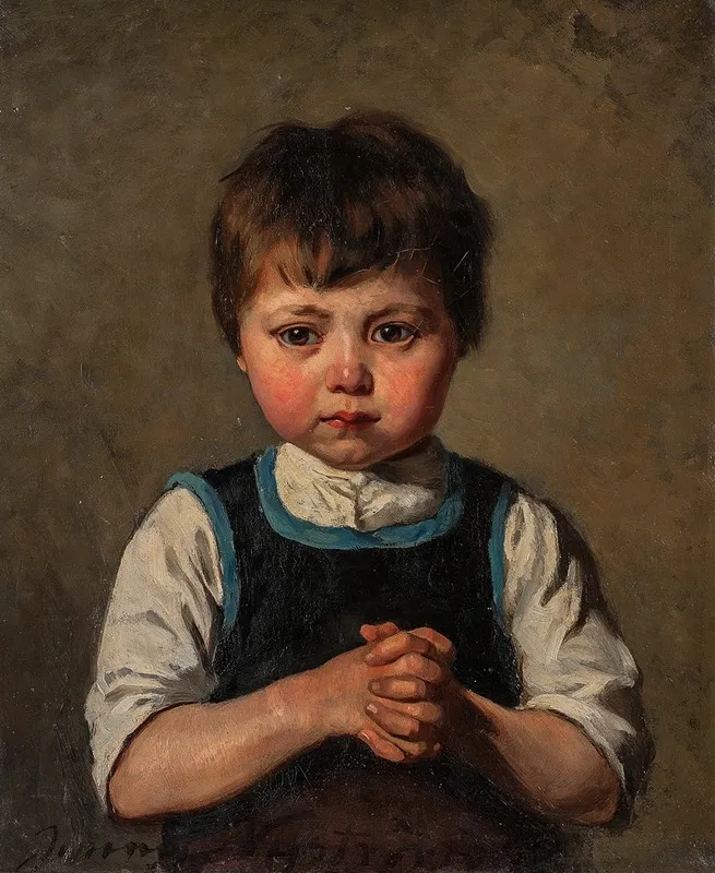 Portrait Of A Boy Wall Art by Jenny Nyström - High-Resolution Digital Print