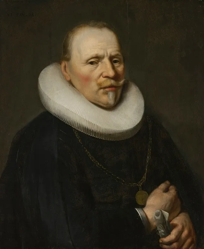 Portrait Of A Burgomaster 2 Wall Art by Isaac Jacobsz. Van Hooren - High-Resolution Digital Print