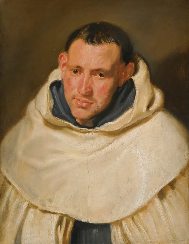 Portrait Of A Carmelite Monk Head And Shoulders