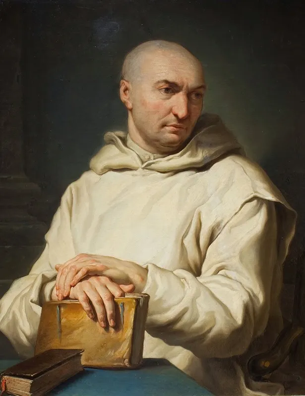 Portrait Of A Carthusian Monk Wall Art by Jean Restout the Younger - High-Resolution Digital Print