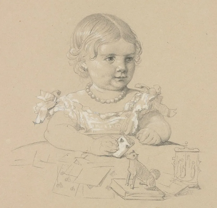 Portrait Of A Child 4 Wall Art by Henri Lehmann - High-Resolution Digital Print