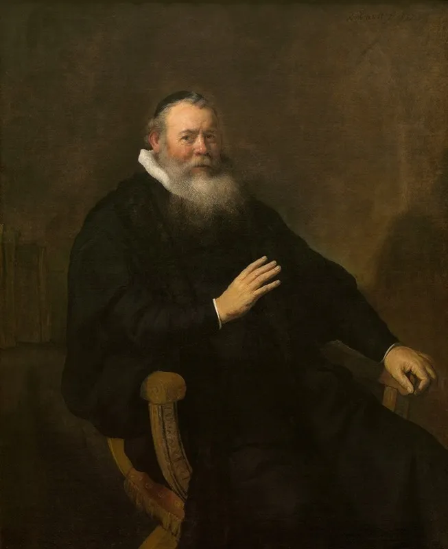 Portrait Of A Clergyman 2 Wall Art by Rembrandt van Rijn - High-Resolution Digital Print