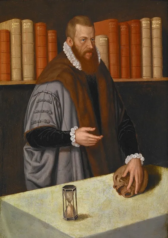 Portrait Of A Doctor Wall Art by Ludger Tom Ring the Younger - High-Resolution Digital Print