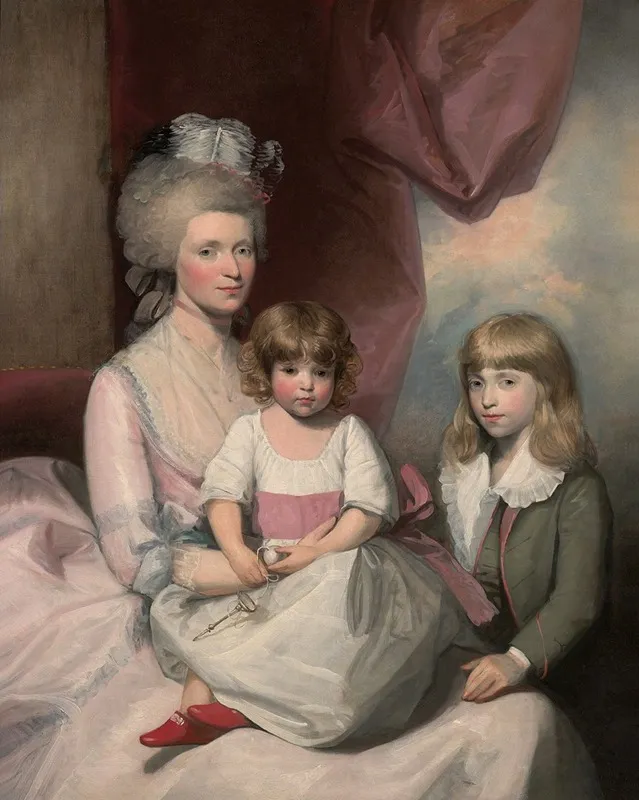 Portrait Of A Family 6 Wall Art by Gilbert Stuart - High-Resolution Digital Print