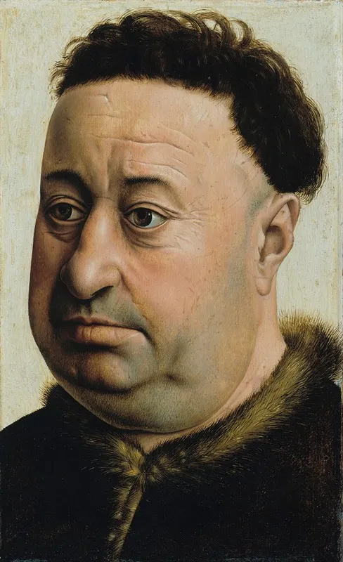 Portrait Of A Fat Man Wall Art by Robert Campin - High-Resolution Digital Print
