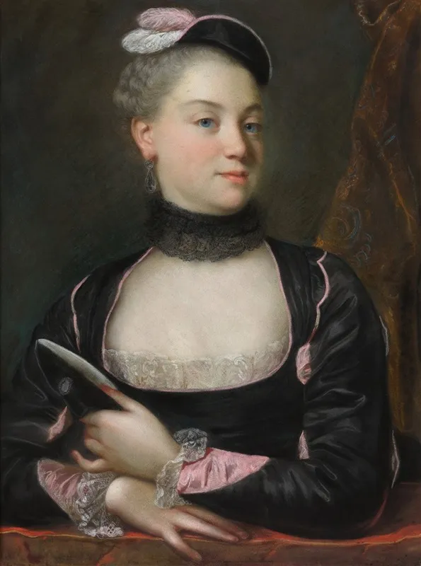 Portrait Of A French Actress Wall Art by Jacques-Charles Allais - High-Resolution Digital Print
