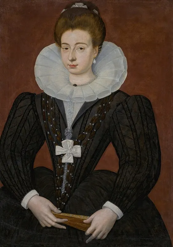 Portrait Of A French Noblewoman Wall Art by François Quesnel - High-Resolution Digital Print