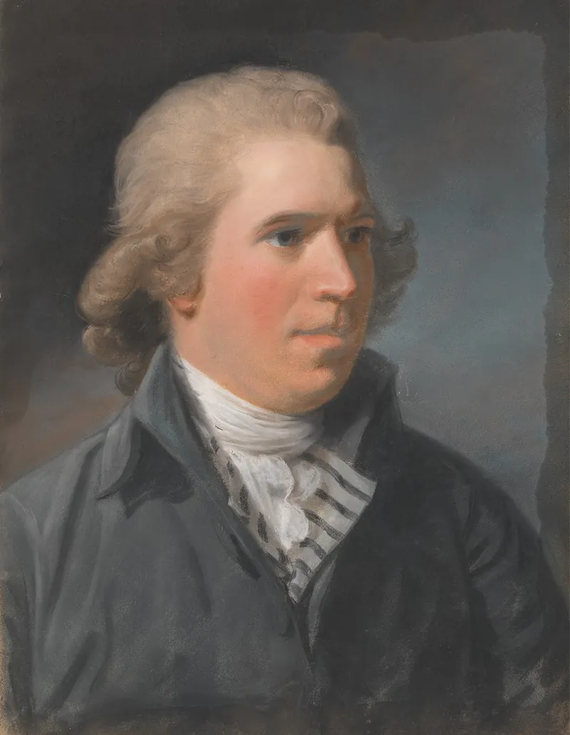 Portrait Of A Gent Called Edmund Burke Wall Art by John Russell - High-Resolution Digital Print