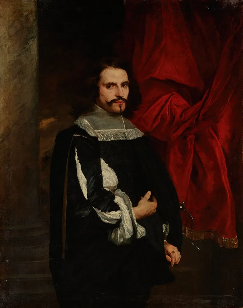 Portrait Of A Gentleman 111 Wall Art by Giovanni Bernardo Carbone - High-Resolution Digital Print