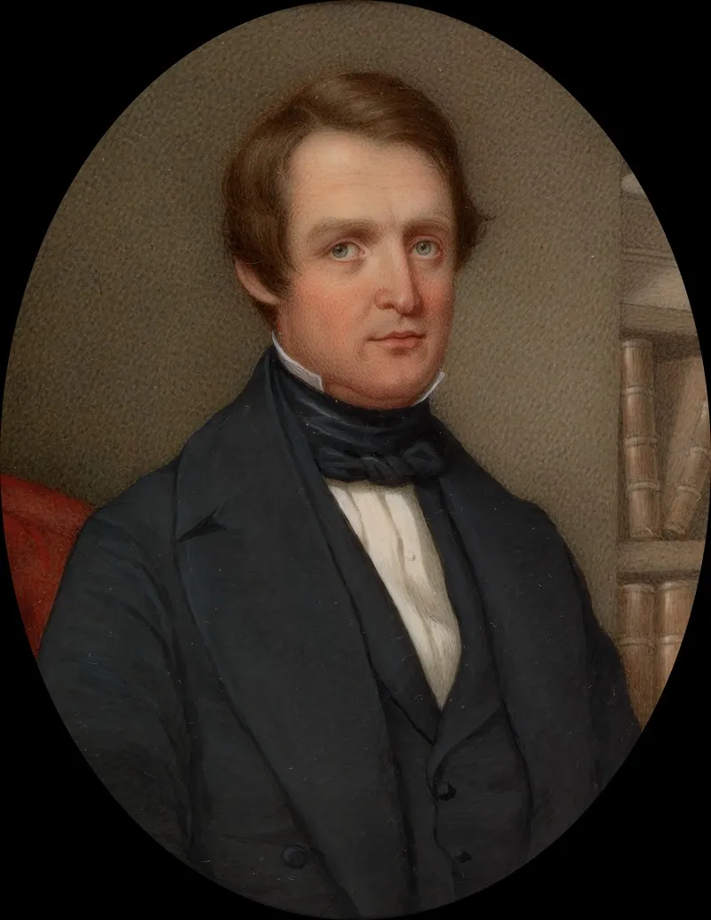 Portrait Of A Gentleman 139 Wall Art by Henry Brintnell Bounetheau - High-Resolution Digital Print