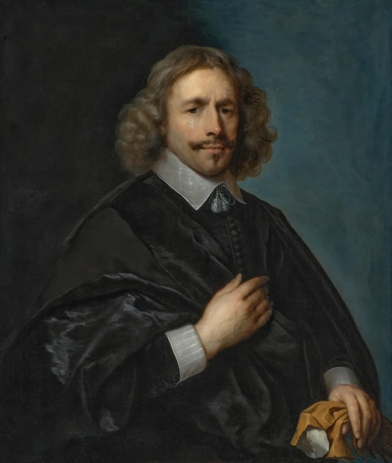 Portrait Of A Gentleman 140 Wall Art by Cornelis Johnson Van Ceulen - High-Resolution Digital Print