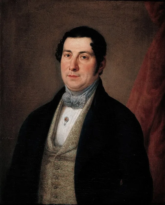 Portrait Of A Gentleman 21 Wall Art by Antonio María Esquivel - High-Resolution Digital Print