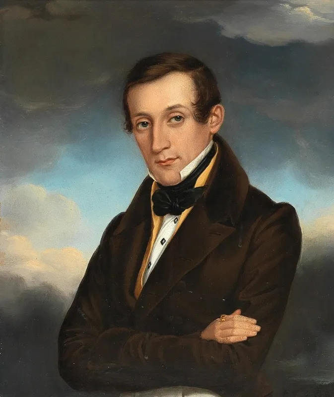 Portrait Of A Gentleman 27 Wall Art by Eduard Friedrich Leybold - High-Resolution Digital Print