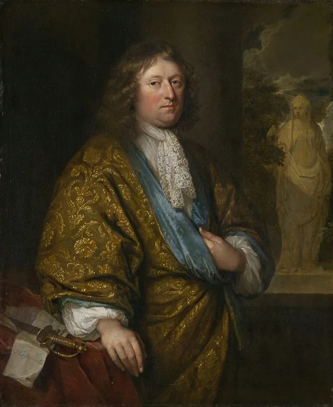 Portrait Of A Gentleman 49 Wall Art by Caspar Netscher - High-Resolution Digital Print
