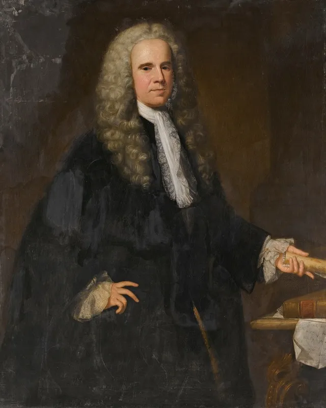 Portrait Of A Gentleman In Black Wall Art by William Aikman - High-Resolution Digital Print