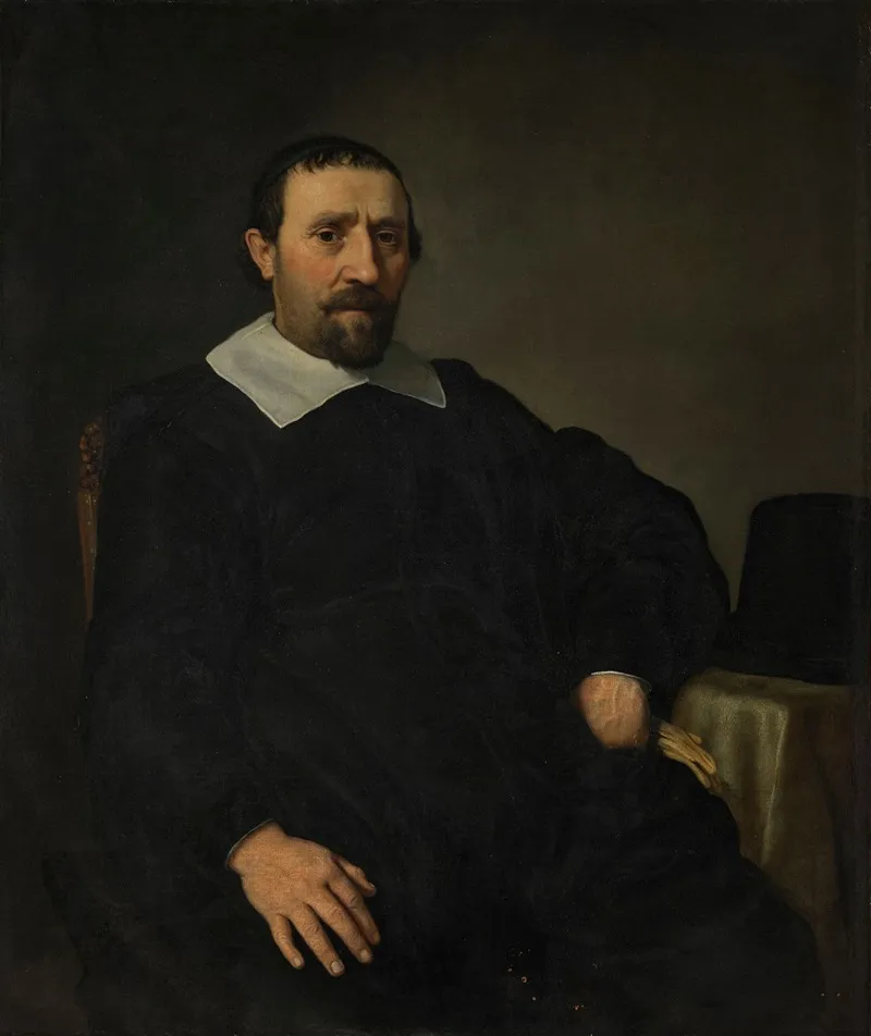 Portrait Of A Gentleman Seated At A Table Wall Art by Jan Victors - High-Resolution Digital Print