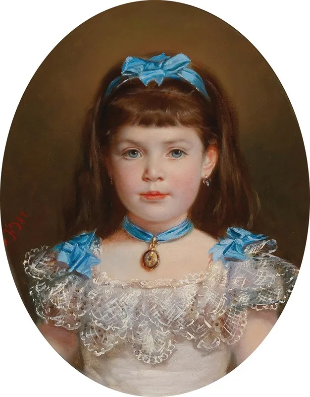 Portrait Of A Girl 3 Wall Art by Friedrich Deutsch - High-Resolution Digital Print